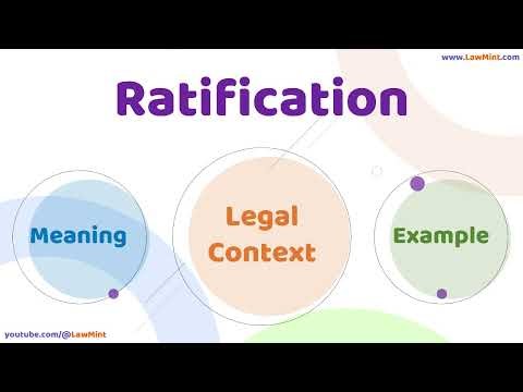 Ratification Meaning Legal Context & Example Legal Terms Simplified @LawMint