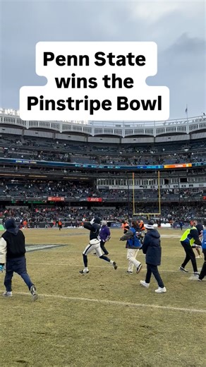 Time runs out as Penn State beats Clemson, 22-10 to win the @pinstripebowl Video by @joehermitt | Penn State Football on PennLive