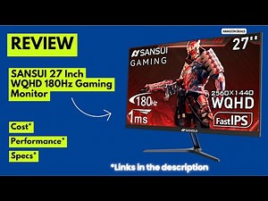SANSUI 27 Inch WQHD 180Hz Gaming Monitor Review | 1ms IPS, HDR, Adaptive Sync, Eye Care