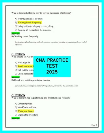 CNA Practice Test 2025: Essential Exam Prep Questions Video for Certification Success
