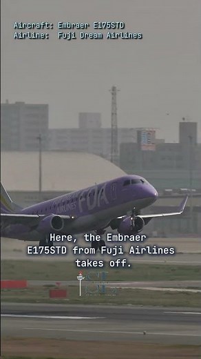 [JA16FJ] FDA Embraer E175 Takeoff at Fukuoka Airport | #aviation #planespotting