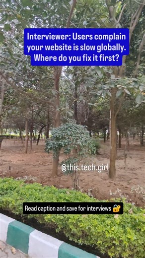 ThisTechGirl | Coding & System Design on Instagram: "When a website is slow for users across different regions, the first place to look is not the code. It is the distance between users and the server. This problem is usually solved using a CDN. CDN stands for Content Delivery Network. It is a network of globally distributed servers that deliver content from the nearest location instead of a single origin server. The main issue here is latency. When users are far from the server, requests take l