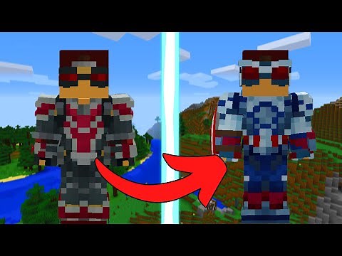 I Upgraded FALCON to the CAPTAIN AMERICA! | minecraft