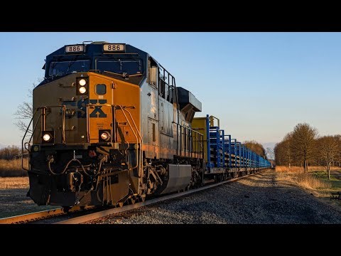 CSX 866 leads a rail train on the NS Youngstown Line!