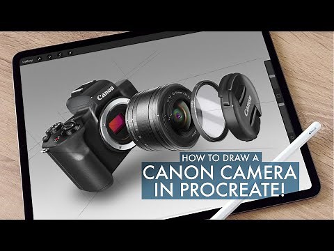 Product Design Sketching a Camera in Procreate