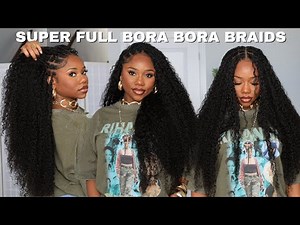 BOHO BRAIDS WITH CURLY HUMAN HAIR | STEP-BY-STEP TUTORIAL | PROTECTIVE STYLE | CHEV B.