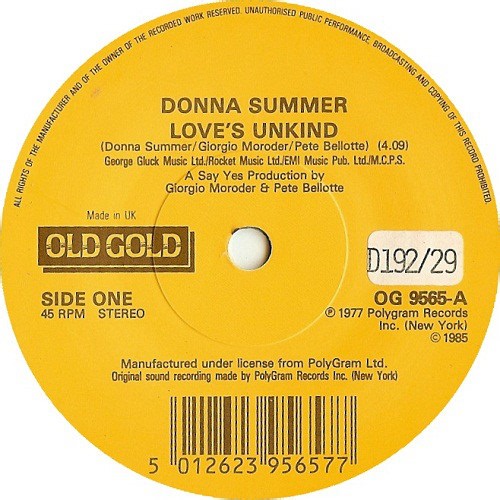Donna Summer - Love's Unkind