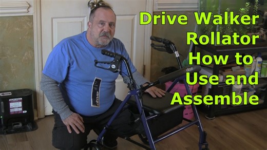 Watch How to Assemble and use the Drive 4 Wheel Rollator and Seat on Amazon Live
