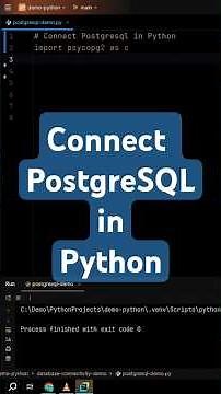 Connect PostgreSQL in Python