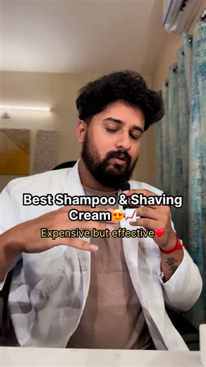 Dr. Niranjan Samani on Instagram: "Best shampoo and Shaving cream #explore #explorepage #drniranjansamani #reels #instagood #reelitfeelit #fyp #haircare #foryoupage #viral"