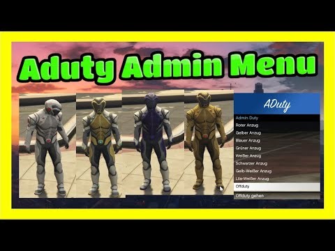 Fivem Aduty Admin Kleidungs Menu für GTA RP | FREE