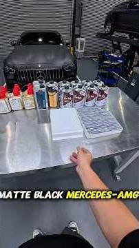 Servicing a Matte Black Mercedes-AMG GT63S in 2 Minutes! 🛠️⚡