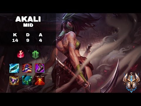 Mid Akali vs Kassadin - Challenger League of Legends Replay