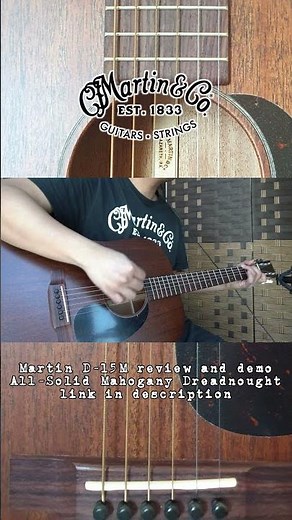 D-15M review and demo #martinguitars #d15m #d15martin