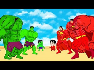 Evolution Of HULK vs Evolution Of SUPER MAN RED HULK : Monsters Ranked From Weakest To Strongest
