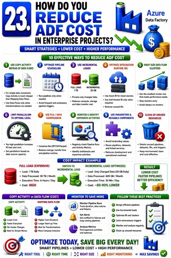How to reduce ADF cost in enterprise projects?