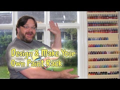 Make Your Own Paint Rack/Shelf
