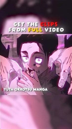 Yuta Manga Animation clips 🔥 #jujutsukaisen #yuta #jjk #yutaokkotsu