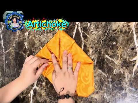 table napkin Folds: Artichoke