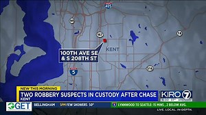 VIDEO: Robbery suspects in custody after chase
