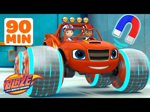 Blaze Uses MAGNETS on Power Tires, STEM Rescues and MORE! 🧲 #2 | Blaze and the Monster Machines