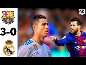 Messi vs Ronaldo| Barcelona 3-0 Real Madrid | El Clasico Highlights & all goals