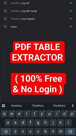 How to Extract Tables from PDF to Excel Instantly! (Free & No Login)