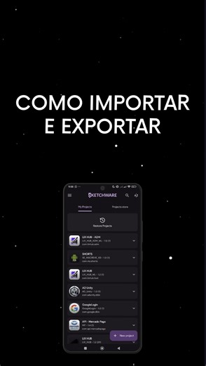 COMO EXPORTAR/IMPORTAR PROJETOS - SKETCHWARE - DICAS DE PROGRAMAÇÃO