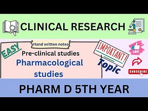 Preclinical Trials: Pharmacological Testing Explained | Pharm D notes | Pharm D 5th year