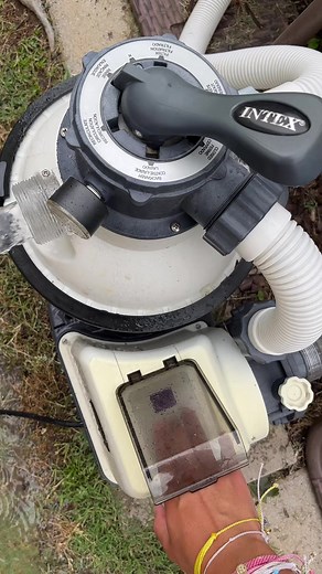 how to backwash your pool #intexsandfilter #abovegroundpool #backwashingthepool