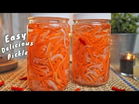 EASY PICKLED DAIKON AND CARROTS