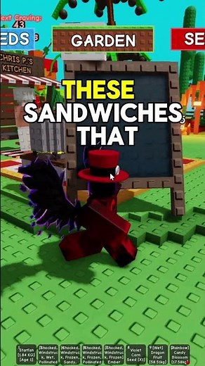how to make sandwich recipe in grow a garden roblox (cooking event)
