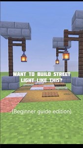 Street light building guide in Minecraft || Minecraft beginner build guide 1.21 ++ ||