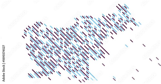 Diagonal Slide Animation Revealing the Map of Slovenia