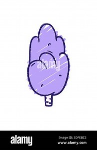 shaking motion animation of Tree Chalk Drawing design Stock Video Footage - Alamy