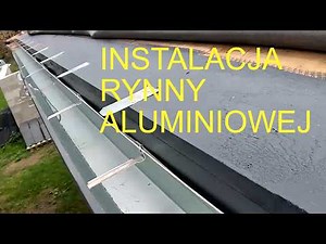 283 Installing aluminum gutter.