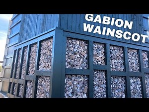 I'm Putting a "Gabion Wainscot" on Our New House || Rainscreen Cladding