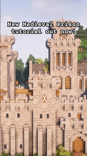 check out our latest medieval prison tutorial! #minecraft #ideas #prison #castle #shorts #tutorial