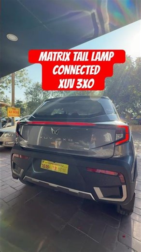 XUV 3xo base model upgraded with matrix tail lamp and indicator function #mahindraindia #mahindra