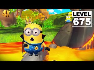 Minion Rush The Volcano Lvl 675 - Vampire Minion run 16K meters at the Volcano | PC UHD 4K 60FPS