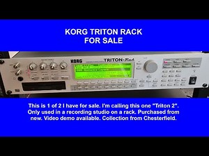 KORG TRITON RACK DEMO "Triton 2" FOR SALE
