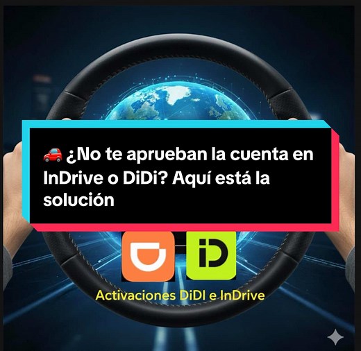 Solución para Activar Cuenta en InDrive y DiDi