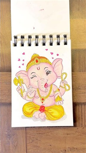 Cute Baby Ganesha Drawing Step by Step 🕉️✨ | Sunny Verma Art