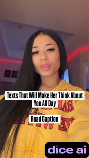 From "Hey" to Date on Instagram: "‎Texts That Will Make Her Think About You All Day. ‎ ‎1. “Something reminded me of you earlier. I’ll tell you later.” 😌 ‎•Leaves a loop open. Her mind fills the gap. ‎ ‎2. “I just smiled for no reason. You’re trouble.” ‎•Light tease, zero effort. ‎ ‎Want to start Texting Like A Pro? 💥 ‎Comment "DICE"and I’ll send you the app high-value men use to stay sharp, smooth, and always know what to say. 🖤 @dice.ai.app ‎ ‎3. “Random thought: you have dangerous energy.”