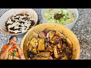 Goto, Tokwa't Baboy & Champorado Recipe | Home Cooking With Mama Lulu