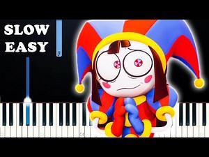 THE AMAZING DIGITAL CIRCUS - PILOT: Ending Music (SLOW EASY PIANO TUTORIAL)