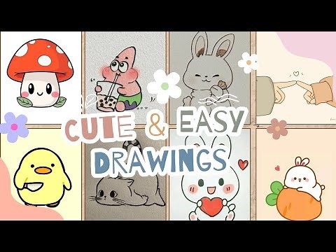 mini drawings 🦋||cute mini drawing ideas| cute drawings for beginners| mini doodles ideas