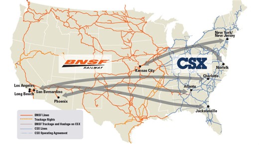 BNSF enters partnership for new coast-to-coast transportation options