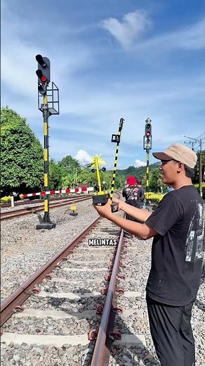 Toy Green Signal Light Long Railway Crossing Gate Down Train Safely Passing #railwaycrossing