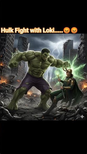Hulk and Loki fight...💪💪 #Hulk #avangers #endgame #fighting